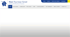 Desktop Screenshot of mapletreelowerschool.com
