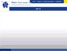 Tablet Screenshot of mapletreelowerschool.com